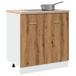 vidaXL Donji ormarić za sudoper Artisan hrast 80x46x81,5 cm