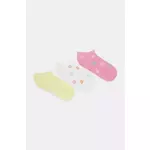 Čarape United Colors of Benetton 3-pack boja: žuta, 6AO507044