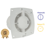 KUPAONSKI VENTILATOR FI100 ZA MASKU - S KLAPNOM+TIMER