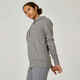 Majica s kapuljačom za fitnes 500 Essentials ženska siva