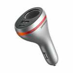 UGREEN auto punjač 84W, USB-C, USB-A, PD, QC 4.0, srebrni 60712
