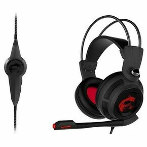MSI DS502 7.1 Virtual Surround Sound Gaming Headset 'Black with Ambient Dragon Logo