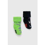 Dječje čarape Happy Socks Kids Animals Baby Terry Socks 2-pack boja: crna