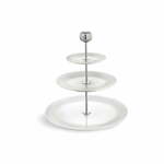 Bijeli porculanski etažer s tri nivoa Kähler Design Hammershoi Etagere, ⌀ 28 cm
