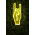 Ukrasna plastična LED rasvjeta, Rock N Roll Sign - Yellow