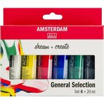 Amsterdam Set akrilnih boja 6x20 ml