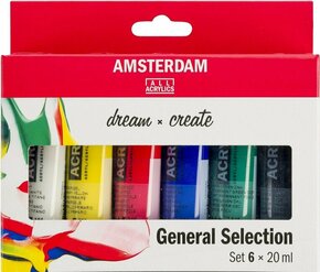 Amsterdam Set akrilnih boja 6x20 ml