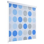 vidaXL Rolo zastor za tuš 140 x 240 cm s uzorkom krugova