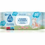 GoWipes Cleanse & Hydrate dječje nježne vlažne maramice za osjetljivu kožu aloe vera 0+ 50 kom