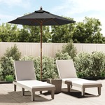 vidaXL Vrtni suncobran s drvenim stupom antracit 196 x 231 cm