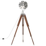 vidaXL Podna svjetiljka s tronošcem od masivnog drva manga 165 cm