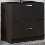 vidaXL Ormarić za umivaonik crni 59 x 37 x 59 cm od konstruiranog drva