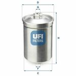 Filtar za gorivo UFI 31.502.00