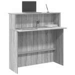 Recepcijski stol 100x50x103 5 cm od konstruiranog drva Sivi hrast sonoma