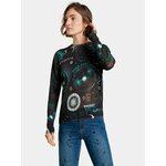 Black Desigual Patterned Sweater Toronto - Women crna