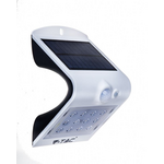 V-TAC 1.5W LED solarna zidna lampa sa senzorom 4000K bijela/crna