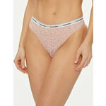 Calvin Klein Underwear Tanga gaćice siva / puder roza / crna / bijela