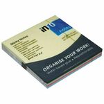 BLOK SAMOLJEPLJIV 75X75MM 100L(4BOJEX25L) GLOBAL NOTES PASTEL SORTO