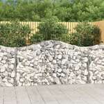 vidaXL Lučne gabionske košare 30kom 200x50x100/120cm pocinčano željezo