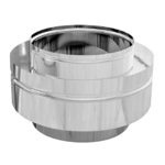 INOX DIMOVODNI ZAVRŠNI ELEMENT RAVNI 180