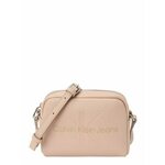 Calvin Klein Jeans Torba preko ramena svijetlosmeđa / puder roza