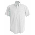 MENS SHORT-SLEEVED OXFORD SHIRT - White,L