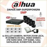 DAHUA SET SA 8 MOTOR ZOOM KAMERA I BAZAMA DAHUA-5MP-SUPERPOWER8