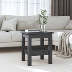vidaXL Stolić za kavu sivi 35 x 35 x 40 cm od masivne borovine
