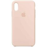 Silikonski omot za Apple iPhone XS, pink sand, originalni