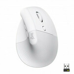Logitech Lift Vertical bežični miš, bijeli/crni/crveni/nature/rozi/sivi/svijetlo sivi/tamno sivi