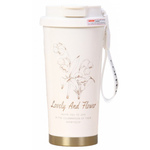 Livefy termo šalica Lovely Flower 550ml, bež