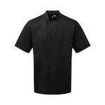 Kuharska bluza kratka unisex Chef, PR900 - S,Crna