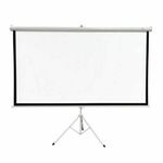 Extralink Projection Screen 100" | Projection Screen | 16:9, 220x125cm, PVC, semi-automatic coiling