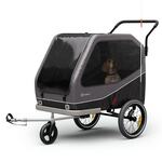 KLARFIT KLARFIT Goldie Buggy, prikolica za bicikl, 324 l, maks. 40 kg, sklopiv, otporan na vremenske uvjete