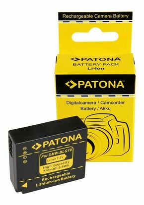 Patona DMW-BLG10 770mAh 5.5Wh 7.2V baterija za Panasonic Lumix DC-GX9 DMC-TZ90 DMC-GF6 DMC-GX7 DMC-GX80 DMC-GX85 DMC-GX9 DMC-LX100 II DMC-TZ100 DMC-TZ200 DMC-TZ91 DMC-TZ92 DMC-TZ93 DMC-ZS200 BP-DC15E