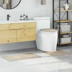 vidaXL Krem Pamuk 80x50 cm Prostirka za kupaonicu Pravokutna Moderna