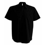 MENS SHORT-SLEEVED NON-IRON SHIRT - Black,3XL