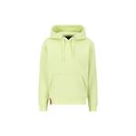 ALPHA INDUSTRIES Sweater majica pastelno žuta / limeta / crvena