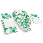 Kolica čahura, madrac, jastuk, deka 5u1 Jungle Leaves Green