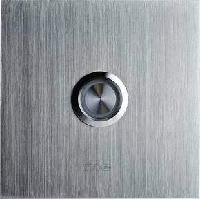 M-e modern-electronics 41012 ploča za zvono osvjetljeno 1-struki srebrna 8-24 V AC/DC/1 A