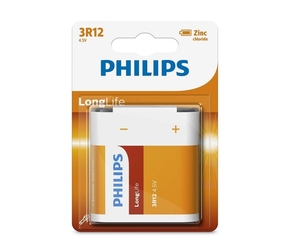 Philips 3R12L1B/10 - Cink-kloridna baterija 3R12 LONGLIFE 4