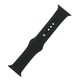 Silikonski remen M/L za Apple Watch 38/40/41 mm: crni