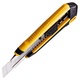 Nož skalpel Deli široki 18mm s metalnom vodilicom žuti