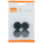 MAGNET FI-30MM PK4 NOBO CRNI BLISTER