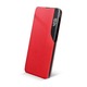 Side Clear View Standing Cover za Samsung Galaxy S21 FE Crveni