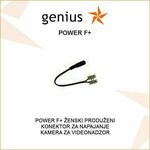 POWER F PRODUŽENI ŽENSKI KONEKTOR ZA NAPAJANJE KAMERA ZA VIDEO NADZOR