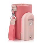 Lionelo Thermup Go Evo električni prijenosni grijač bočica, Coral Pink