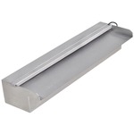 vidaXL Pravokutna fontana za bazen s vodopadom LED nehrđajući čelik 45 cm