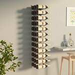 vidaXL Zidni stalak za vino za 36 boca bijeli željezni