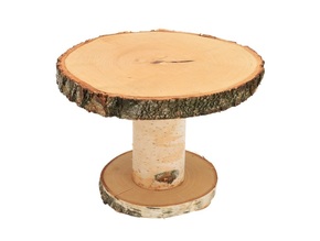 AtmoWood Poslužavnik na 2 kata od debla breze 24-28 cm